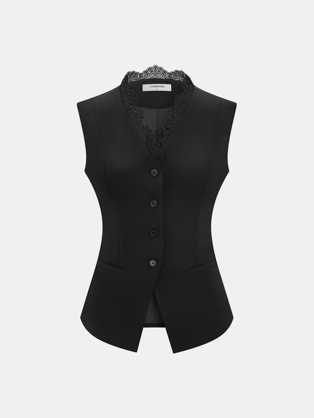 COMMENSE Lace-Trim Sleeveless Vest *Sold out online*